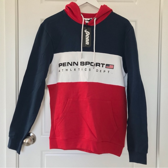 Penn Sport // Multi-color Block Logo Hoodie - Picture 1 of 7